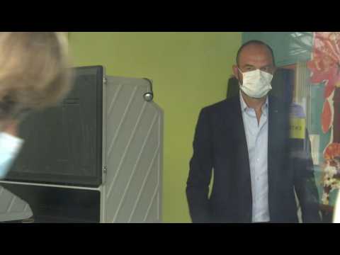 French PM Philippe casts municipal election vote in Le Havre