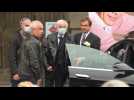 Jean-Paul Belmondo attends funeral of French comedian Guy Bedos