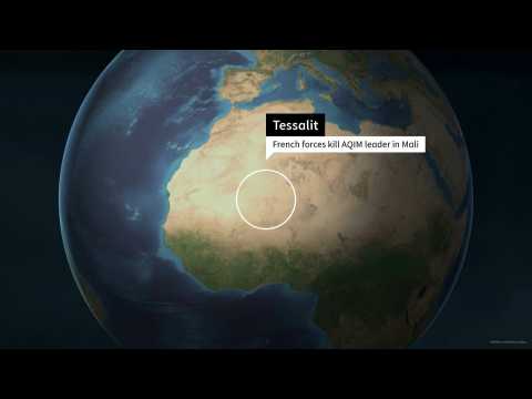 Map: French forces kill Al-Qaeda leader in the Islamic Maghreb in Mali