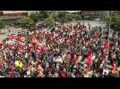 Renault employees protest against closure of Choisy-le-Roi factory