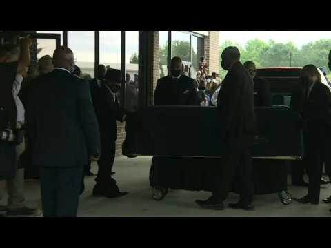 George Floyd's coffin arrives at North Carolina memorial service