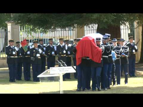 Military tribute for gendarme killed by hit and run driver