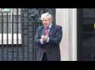 British PM Boris Johnson joins 'Clap for Carers' tribute on Downing Street