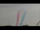 Red Arrows flypast to mark VE Day in London