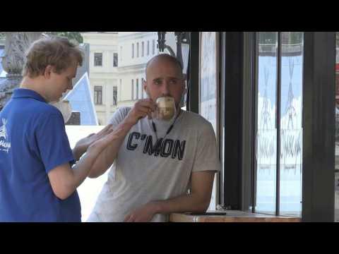Outdoor cafes reopen as Ukraine eases coronavirus lockdown