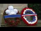 Prince Charles &amp; Macron lay wreaths marking 80th anniversary of call by France's Charles de Gaulle to resist Nazi Germany
