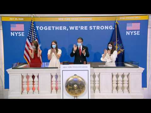 Governor Cuomo rings opening bell at reopened NYSE
