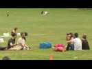 New Yorkers enjoy Memorial Day in Central Park while social distancing