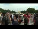 Death of George Floyd: protesters march from Lincoln Memorial to White House