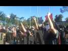Anti-Bolsonaro and anti-racist protest in Sao Paulo