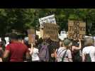 Washington, DC: anti-racism march from Dupont Circle towards the White House