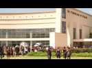 Houston: people line up for public viewing of George Floyd (2)