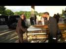 George Floyd's casket leaves church after public viewing in Houston