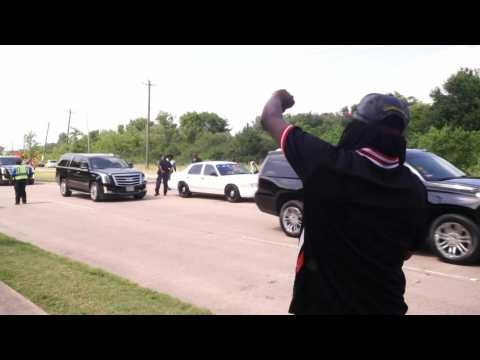 Hearse carrying George Floyd's coffin leaves church, heads to cemetery