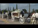 George Floyd's casket arrives at Texas cemetery