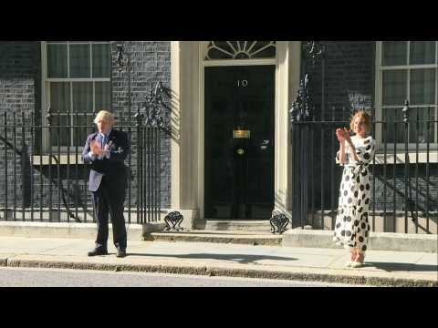 British prime minister and Clap for Carers founder clap for the NHS