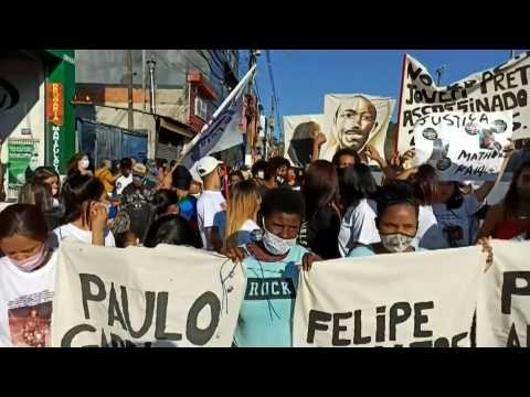 Black Lives Matter protest takes place in Sao Paulo