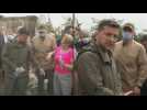 Ukrainian President Zelensky visits fire-ravaged region