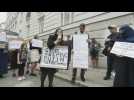 Protest in front of Russian embassy over death of Chechen dissident in Austria
