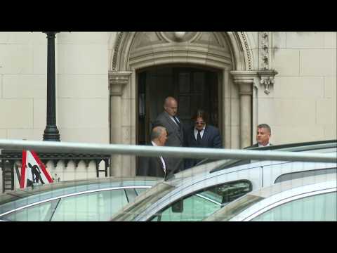 Johnny Depp leaves London court after first day of libel trial
