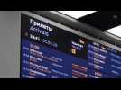 Flights canceled at Moscow airport after plane blaze