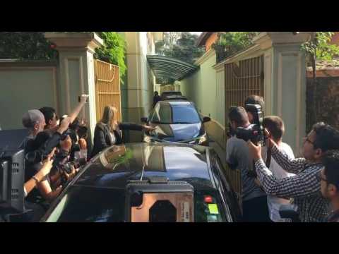 Car carrying ex-Brazil president Temer leaves house after arrest order