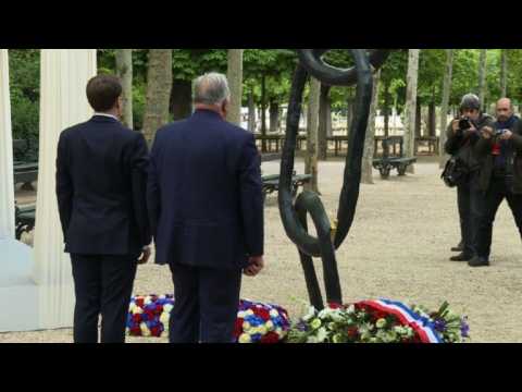 Macron attends ceremony marking the abolition of slavery
