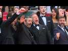 Cast of the festival's closing film arrive on the red carpet