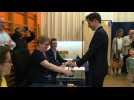 Republican leader François-Xavier Bellamy votes in Euro election