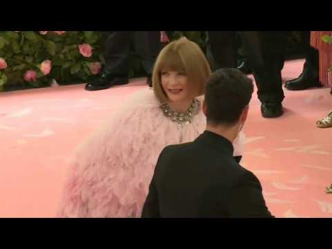 Vogue's Editor-in-Chief Anna Wintour arrives at the Met Gala