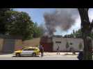Smoke rises over Kabul after loud explosion