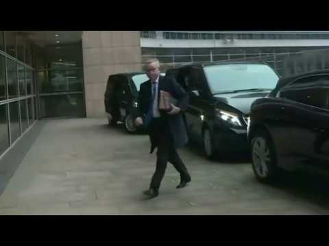 UK minister Michael Gove arrives in Brussels for post-Brexit trade talks