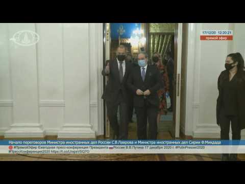 Russian Foreign minister Lavrov hosts Syrian counterpart Mekdad
