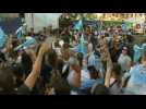 Anti-abortion activists gather outside Argentina's Senate as debate continues