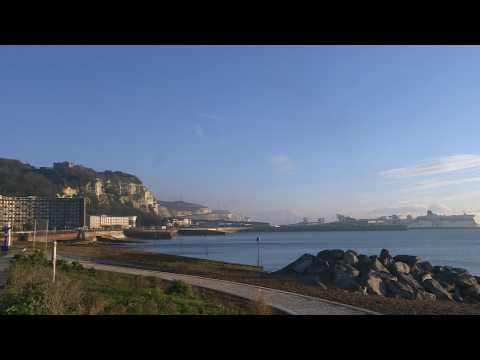 Scene at Dover beach as Brexit transition nears end