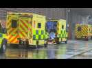Scene outside London hospital as UK registers record daily Covid-19 deaths