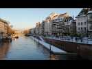 Snow blankets eastern French city of Strasbourg