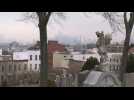 New York: Scene at Green-Wood Cemetery as Covid-19 world death tally reaches two million