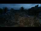 Nightfall at Indonesian hospital flattened by quake