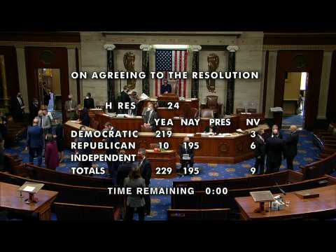 Majority of US House votes to impeach Trump