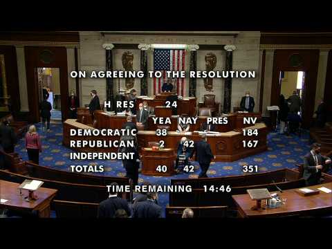 US House begins vote to impeach Trump for a second time