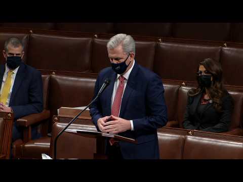 Top House Republican says 'mistake' to impeach Trump so quickly