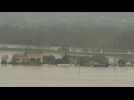 Storm Justine leaves French town flooded