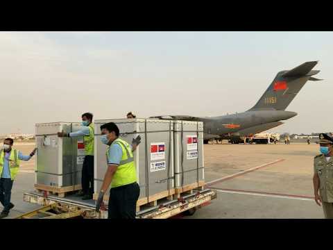 Chinese military plane lands in Cambodia with 600,000 Covid vaccines