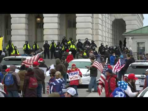 Police enter US Congress as Trump supporters rally outside; Congressman says guns drawn inside and 'tear gas' used