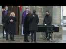 Mourners gather to honour French cinema actor Robert Hossein