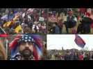 Hardline Trump supporters rally outside the White House