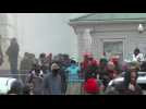Police fire tear gas at Trump supporters protesting outside US Capitol