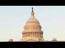 Sunrise on Capitol Hill a day after Trump supporters storm building