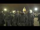 Chaotic scenes outside US Capitol as police kettle protesters after curfew